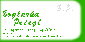 boglarka priegl business card